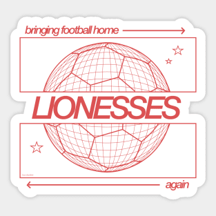 England Lionesses art Sticker